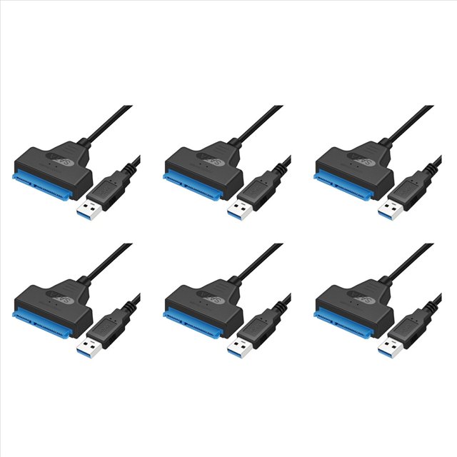 6X Cable USB Adaptador 3 una USB 3.0 Cable Adaptador USB Soporte de Disco Duro Ssd Hdd de 2,5 Pulgadas