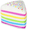 Rainbow Layer Cake, variant on 14oz Squeezy Butter Toy for Kids - Jumbo Squishy Stick of Butter - Realistic Slow Rising Food Fidget Toy for Stress Relief & Anxiety Relaxation 2026