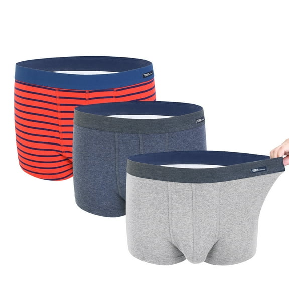 Terra Men Boxer Brief Underwear Best 3 Pack Most Comfortable Cotton Trunk Short