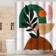 thumbnail image 5 of W 71 x H 71 Arte abstracto Secado rápido Cortinas de baño modernas impermeables para baño A Macarena Cortinas de baño, 5 of 8