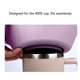 thumbnail image 4 of Cuenco Para Refrigerios Para Taza, Bandeja Para Refrigerios De Silicona Taza Reutilizable Violeta 2 Compartimentos Para Teatro Para Acampar, 4 of 7