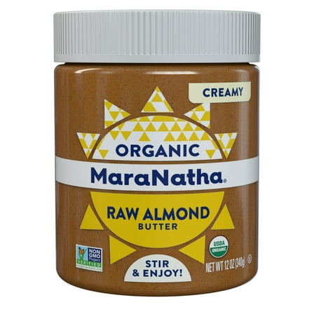 MaraNatha Organic Creamy Raw Almond Butter, 12 oz