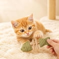 thumbnail image 6 of Cat Chew Toy, 7" Interactive Cat Toy with Catnip, Dental Care for Cats, Teething Toy for Indoor Cats, Fish Bone Shape in Mixed Flavors _ Green, 6 of 8
