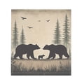 thumbnail image 2 of Bear Family Dishwasher Covers for The Front Magnetic,Vintage Forest Refrigerator Magnets Decoration,Reusable Dishwasher Cover Panel for Home Kitchen Decor 23x26 Inch, 2 of 6