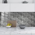 thumbnail image 5 of ShenMo Marble Tile Sticker (Gray Marble Pattern, 30x15cm (12"x6") - 16PCS), Bathroom Kitchen Backsplash Waterproof Oil Proof DIY Self Adhesive New PVC Wall Sticker Home Decoration, 5 of 5