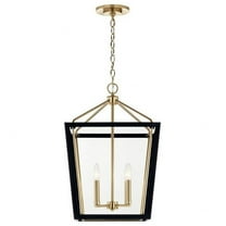 4 Light Pendant in Traditional Style-24 inches Tall and 16 inches Wide-Champagne Bronze/Black Finish Bailey Street Home 147-Bel-5180065