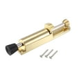 thumbnail image 3 of Uxcell 6.30''x1.1''x1.26'' Door Stopper Brushed Zinc Alloy  Rubber Gold Tone 1pcs, 3 of 5