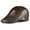 Light Brown, variant on Men Autumn Winter Newsboy Hats Genuine Leather Cowskin Beret Hat Flat Cap Brown Black Dark Brown ,Fashion