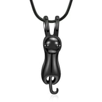 Cat Pet Cremation Jewelry for Ashes Memorial Ash Jewelry Keepsake Cat Urn Pendants for Animal Ashes Necklace