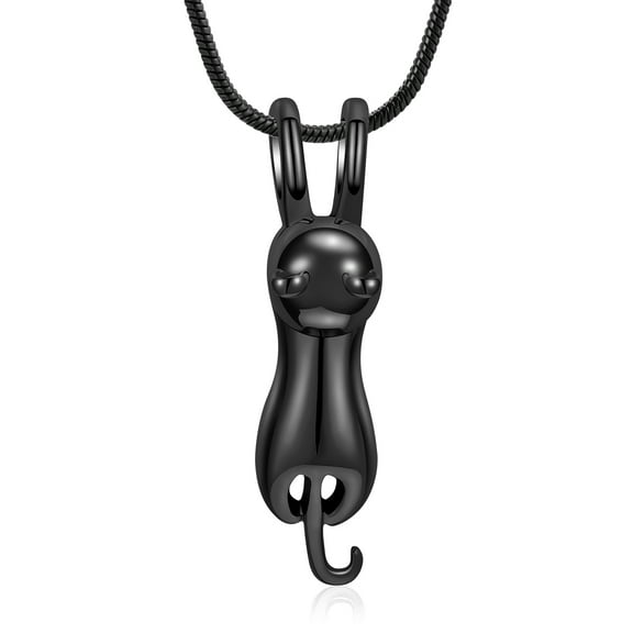 Cat Pet Cremation Jewelry for Ashes Memorial Ash Jewelry Keepsake Cat Urn Pendants for Animal Ashes Necklace