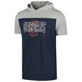 thumbnail image 2 of Men's New Era Navy Cleveland Guardians Active Brushed Hoodie T-Shirt, 2 of 3