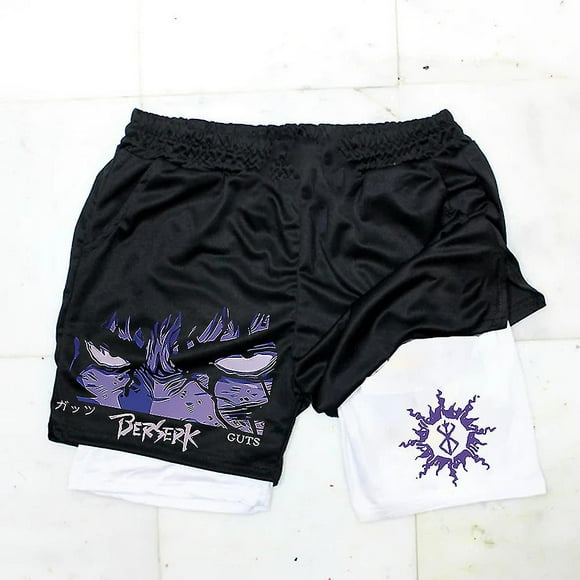 Anime Berserk Shorts Fashion Casual Sports Shorts for Summer Mesh Breathable Men Women Basketball Running Quick Dry Short Pants-YOUYOU
