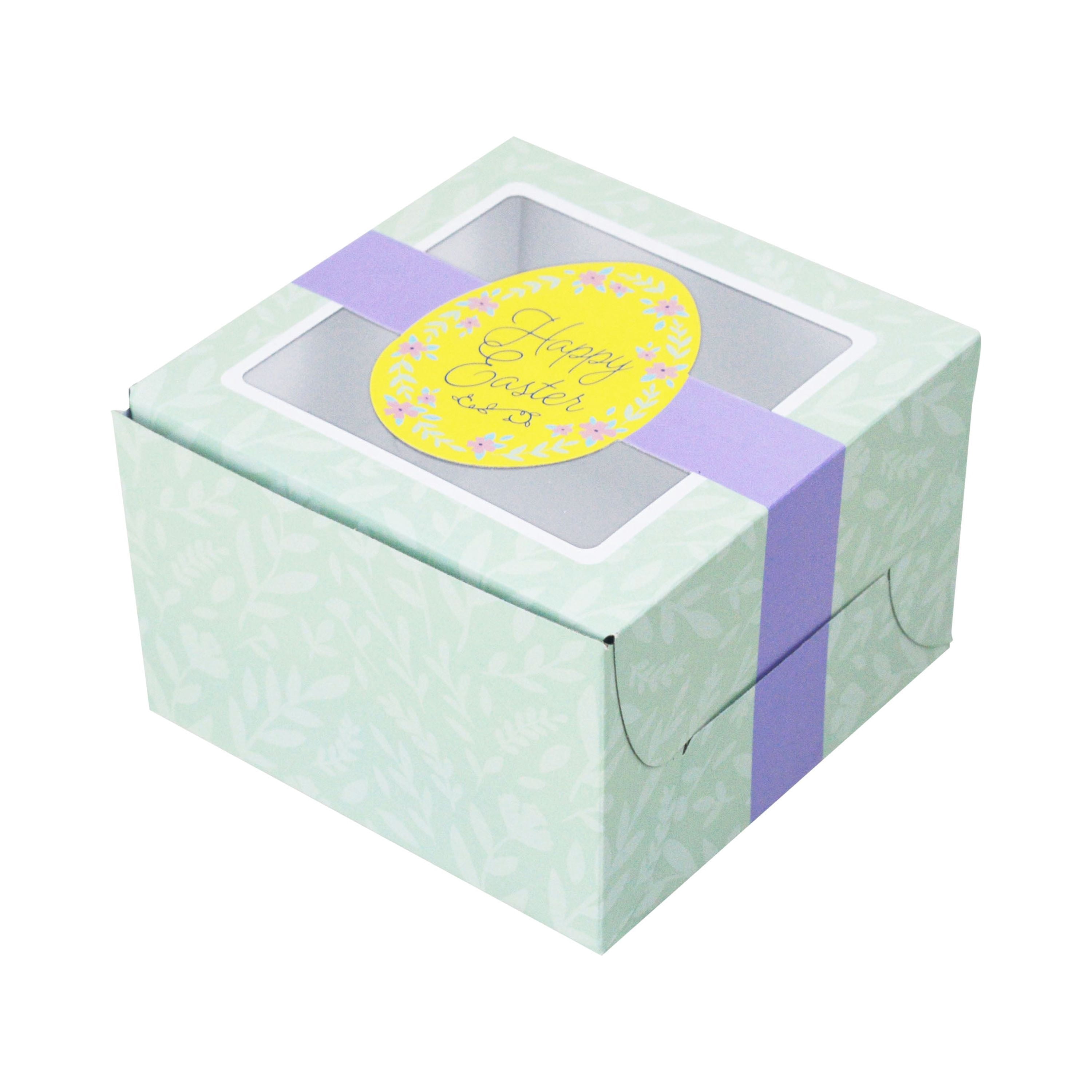 Way To Celebrate Easter Treat Box ASTM, 4.5 inch X 4.5 inch X 3 inch / 8 inch X 3.25 inch X 2.5 inch.