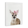 thumbnail image 4 of Stupell Industries Fawn with Pink Bow Animals Painting Wrapped Canvas Art Print Wall Art, 16 x 20, 4 of 8