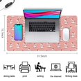 thumbnail image 5 of Long Mouse Pads for Desk,Pink Cow Heart Pattern Desk Mats on Top Of Desks, Desk Mouse Pad Extra Large with 3mm Non-Slip Base and Stitched Edge for Gaming,Office,Work,Home 31.5"x15.7", 5 of 6