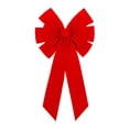 thumbnail image 1 of TIELUTT Nœuds de Couronne Rouges de Noël Velours Nœuds Rouges Noués à la Main Suspension Facile pour Ensemble d'Ornements Corde Transparente pour Suspendre Ballons Décorations Suspendues Pinces pour Guirlande de Noël Perles Artisanales, 1 of 7
