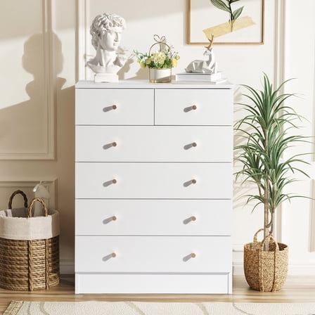 6-Drawer Dresser White