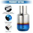 thumbnail image 4 of Unique Bargains Straight Cut Car Exhaust Tail Muffler Tail Pipe 2.5 In Inlet 3.5 In Outlet 7.25 In Length Burnt Blue, 4 of 7