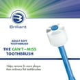 thumbnail image 3 of Brilliant Soft Adult Toothbrush, 10,000+ Microfiber Bristles for Cleaner Mouth, Multicolor, 6-Pack, 3 of 8