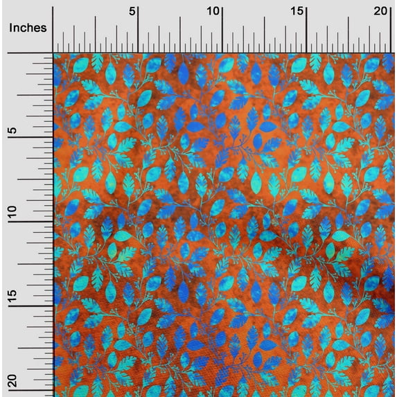 oneOone Cotton Jersey Rust Brown Fabric Batik Diy Clothing Quilting Fabric Print Fabric By Yard 58 Inch Wide