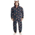 thumbnail image 2 of Combinaison Pyjama à Capuche de Noël Assortie pour la Famille avec Renne, Fermeture Éclair, Pjs pour Adultes, Enfants, Bébé, 2 of 7