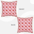 thumbnail image 3 of Xecao Crabs Starfish Print Soft Velvet Decorative Throw Pillow Covers, Square Cushion Cases for Bed, Sofa, Living Room, Car, and Indoor Outdoor Use-16"x16", 3 of 8