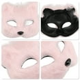 thumbnail image 3 of Unique Bargains 1 Pc Long-haired Foxes Party Mask Pink Plastic, 3 of 5