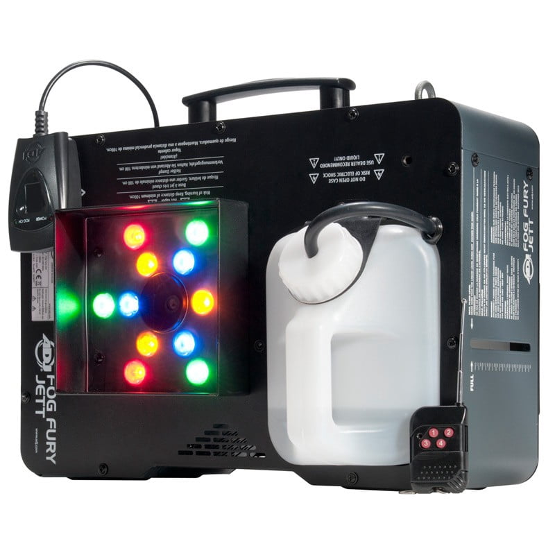 American DJ Fog Fury Jett Vertical Fog Machine +Wireless Remote+Par Light+Cable