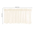 thumbnail image 2 of Maoww Lace Cafe Kitchen Ruffle Window Drape Valance Semi Transparent Voile Curtains Window Treatment, 2 of 8