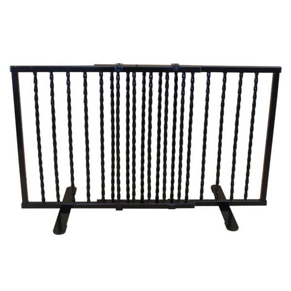 Cardinal Gates Wrought Iron Step Over Freestanding Pet Gate 24"-41.25"