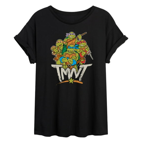 Teenage Mutant Ninja Turtles - Rebel Road Group - Juniors Ideal Flowy Muscle T-Shirt