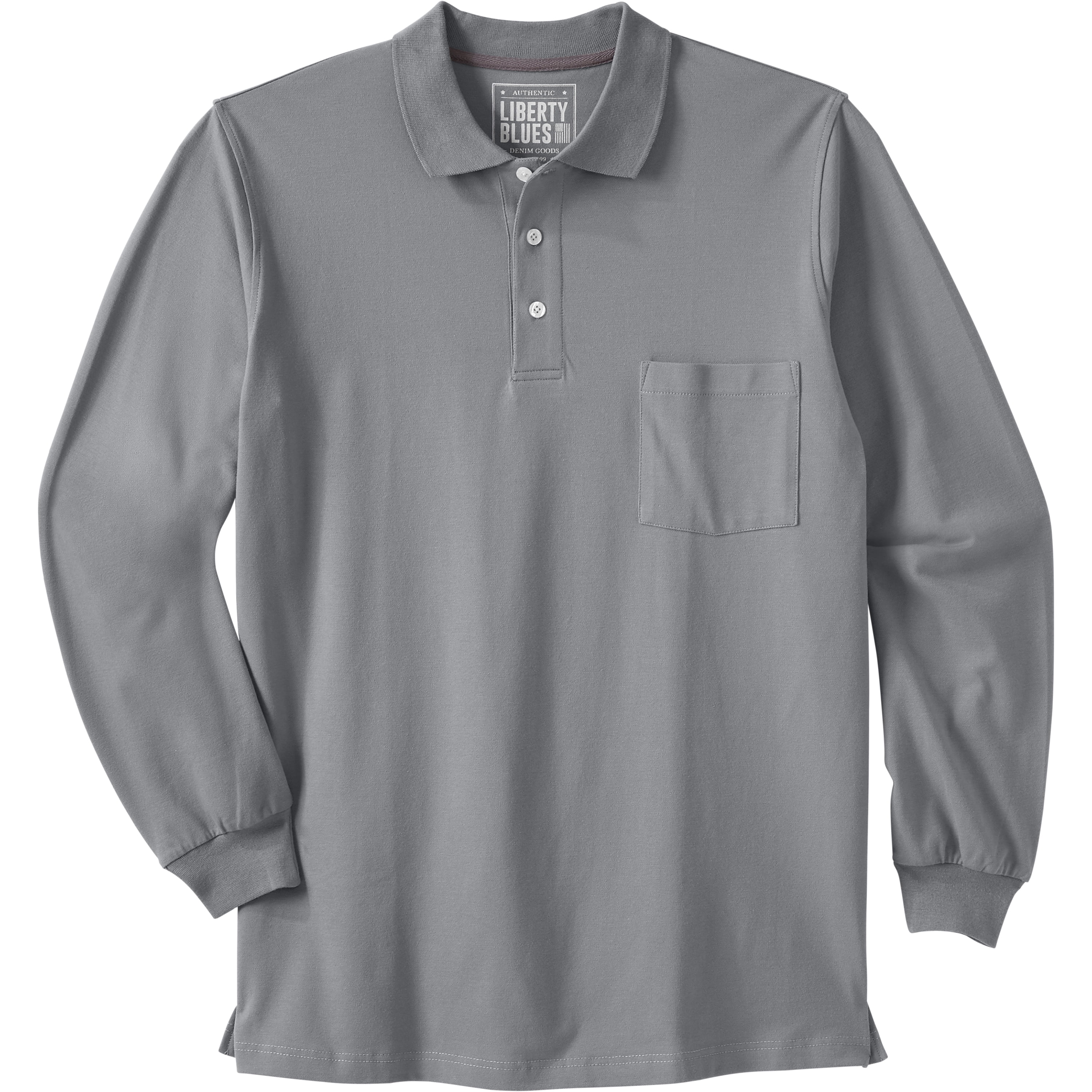 big and tall long sleeve polo shirts