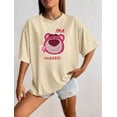 thumbnail image 3 of Playera Manga Corta Oversizee Mujers Strawberry Bear Iotso, 3 of 7