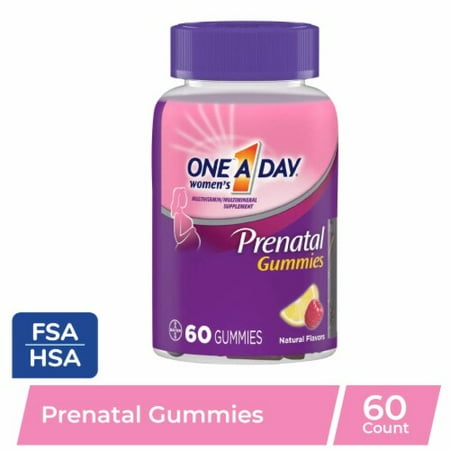 Pack of 2 - One A Day Prenatal Multivitamin Gummies 60 ct Packaging May Vary