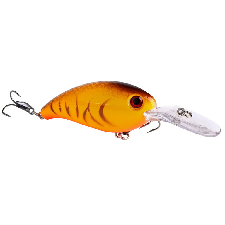  Fishing Tackle Top Water Lures 1 Piece/Lot 3D Ice Soft Mouth Bait  Fishing Lures 5cm 10g Floating Crankbait Artificial Baits All for Fishing  Lure (Color: 6, Size: 50mm) : Sports 