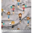 thumbnail image 1 of Soimoi Cotton Voile Fabric Business Girl Print Fabric by Yard 56 Inch Wide, 1 of 1