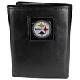 thumbnail image 2 of NFL Pittsburgh Steelers Leather Tri-fold Wallet, 2 of 4