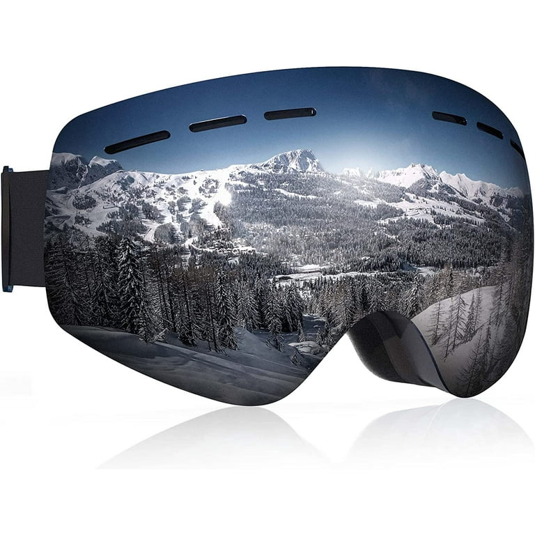 Ski Goggles, 100% UV Protection Snowboard Goggles Detachable Lens
