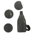 thumbnail image 5 of Xfvqtps Mens Crossbody Bags with Earphone Hole Solid Color Simplicity Adjustable Shoulder Strap Waterproof Sports Fashion Travel Hiking Casual Shoulder Bags Gray, 5 of 8