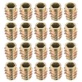 thumbnail image 1 of Unique Bargains Écrous Filetés en Alliage de Zinc Hex-Flush M6 Filetages Internes Longueur 13mm 20 Pcs, 1 of 4