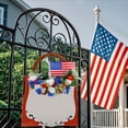 thumbnail image 6 of TOPRenddon Independence Day Wreath Door Hanging Basket, Patriotic Red White Blue Flower Vine Decoration for Front Porch, 4th of July Memorial Day Outdoor Indoor Wall Home Festive Decor, 6 of 9