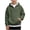 Army Green, variant on Nwiuh Boys Quarter Zip Hoodies - Waffle Knit Kids Long Sleeve Hooded Sweatshirts Teens Pullover Tops Clothes (Green, 3-4 Years)