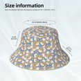 thumbnail image 3 of Fuzoiu Cute Rabbit Print Reflective Bucket Hat,Outdoor Hat for Men and Women,Bucket Hat for Travel Fishing Hunting Summer Camp, 3 of 6