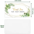 thumbnail image 3 of Hojas verdes de 10-50 piezas, acuarela, gracias por su pedido, tienda pequeña tarjeta para, regalo, decoración, tarjeta de agradecimiento, 3 of 4