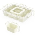 thumbnail image 5 of 2 Pack Snackle Box Containers: FOUKUS 8 Compartment Divided Serving Trays with Lids and Handles, Clear Organizers for Snacks, Parties, Holidays, Entertaining, 5 of 5