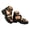 Black, variant on Women Gothic Punk Platform Sandals Ankle Strap Cutout High Flatform Shoes Ladies Non Slip Rivets Party Shoe Black Size 9