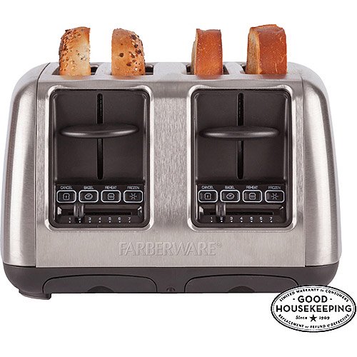 Farberware 4 Slice Stainless Steel Toaster