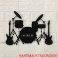thumbnail image 2 of Handmadetneonsign Personalized Name Music Band Metal Wall Art LED Light - Custom Music Studio Metal Sign, 2 of 3