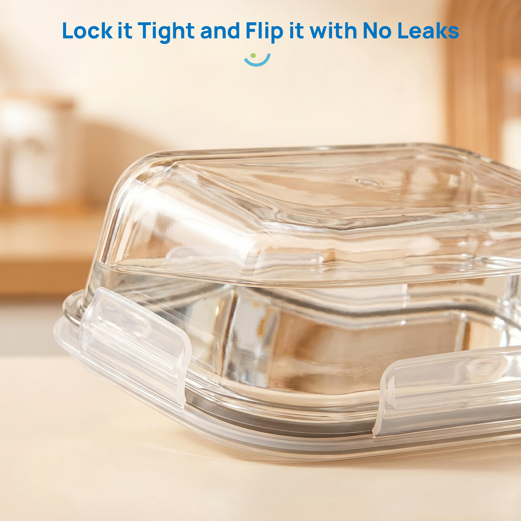 Sindcom 5-Pack Glass Food Storage Containers, 22oz, Grey photo 4