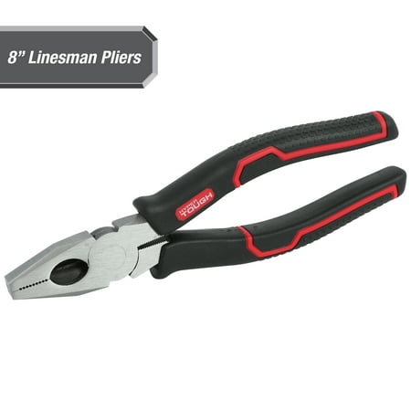 

Hyper Tough 8-inch Linesman Pliers with Ergonomic Soft Grips